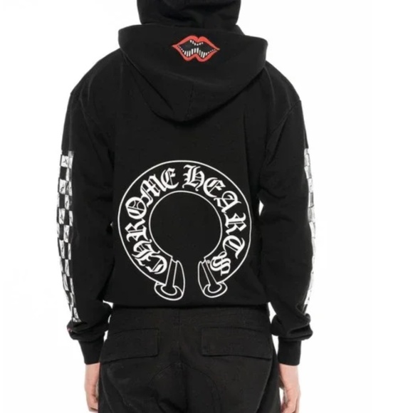 Chrome Hearts Tops - Chrome Hearts x Matty Boy PPO Double Hood Chomper Pullover 'Black' - XS